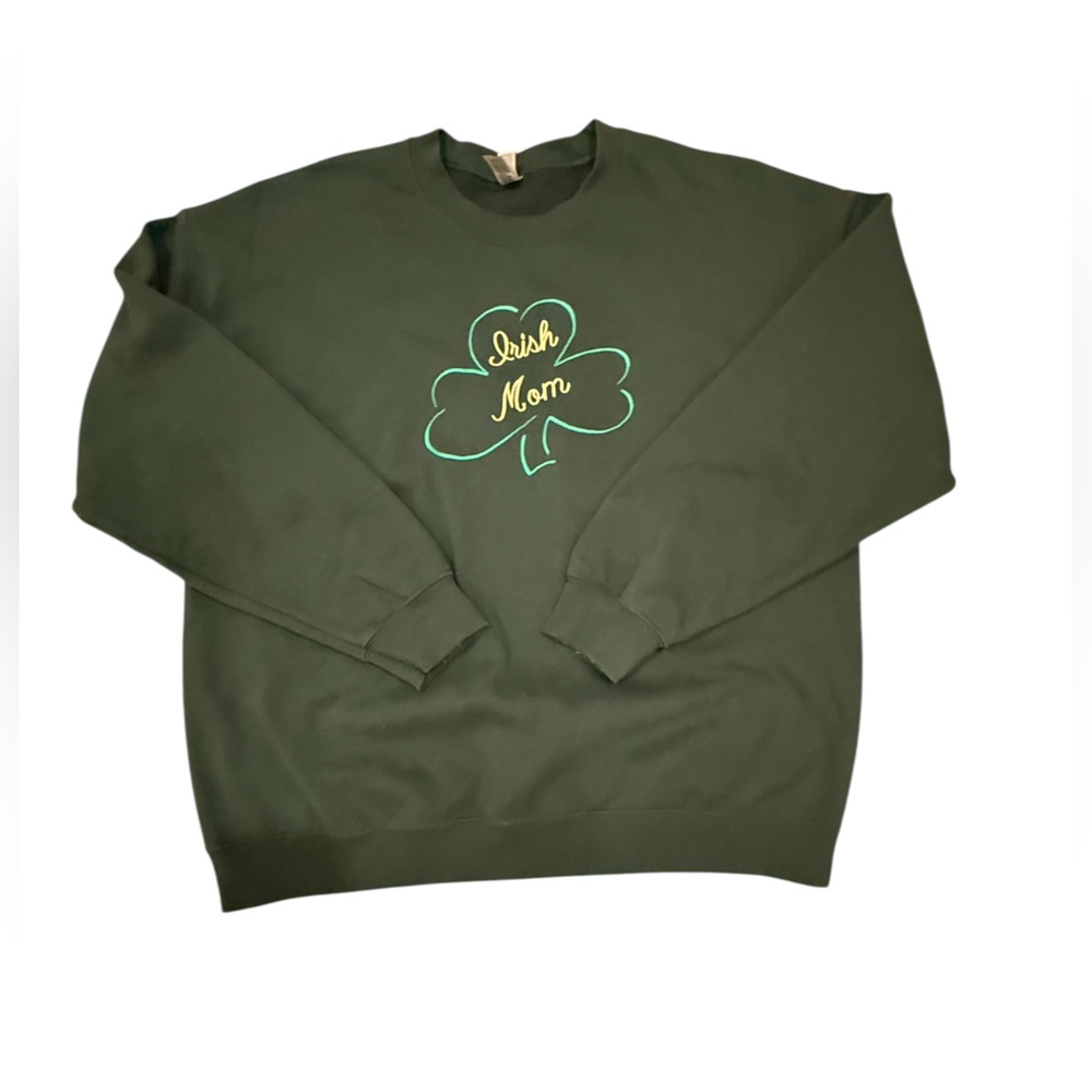 Gildan Irish Mom Forest Green Heavy Blend Sweatshirt XL